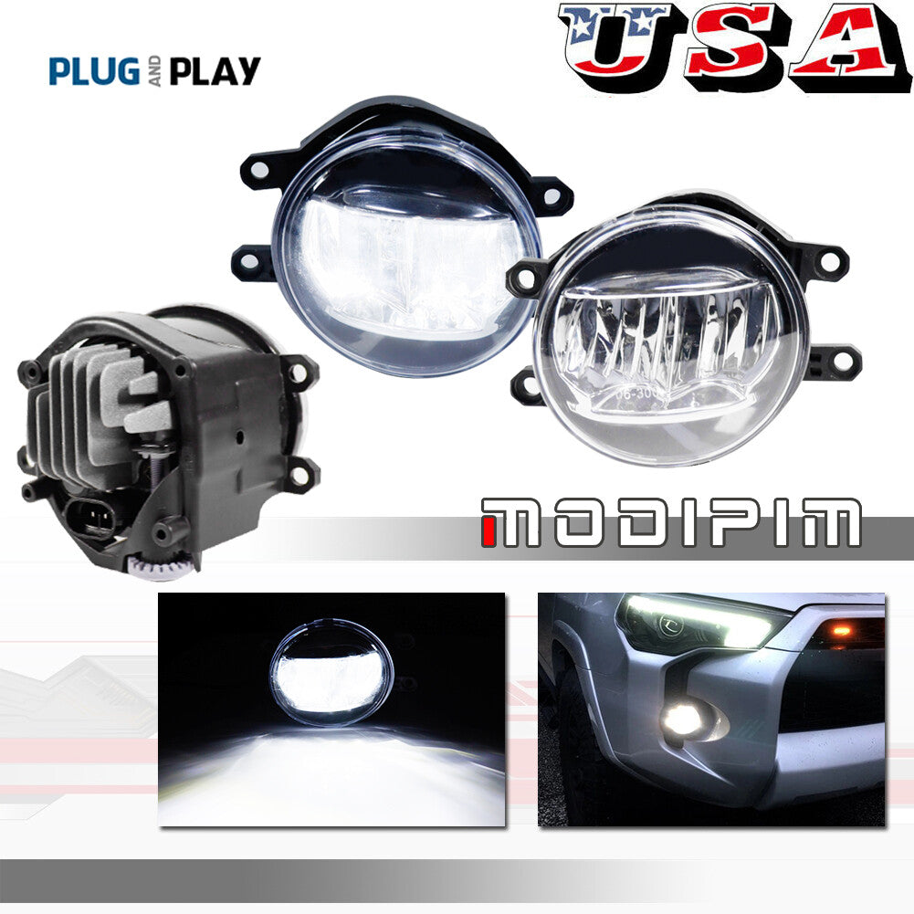 Direct Fit Spec 15W LED Projector Fog Lights for 2010 - 2019 for Tacoma - v