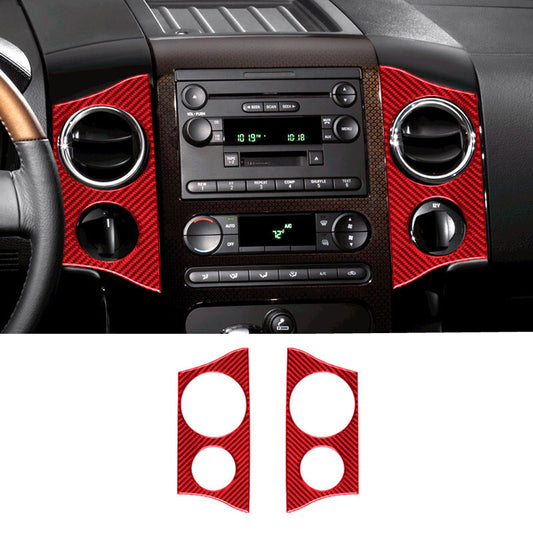 Red Carbon Fiber Passenger Dashboard Cover Trim Strip For Supra 2019-2022 v