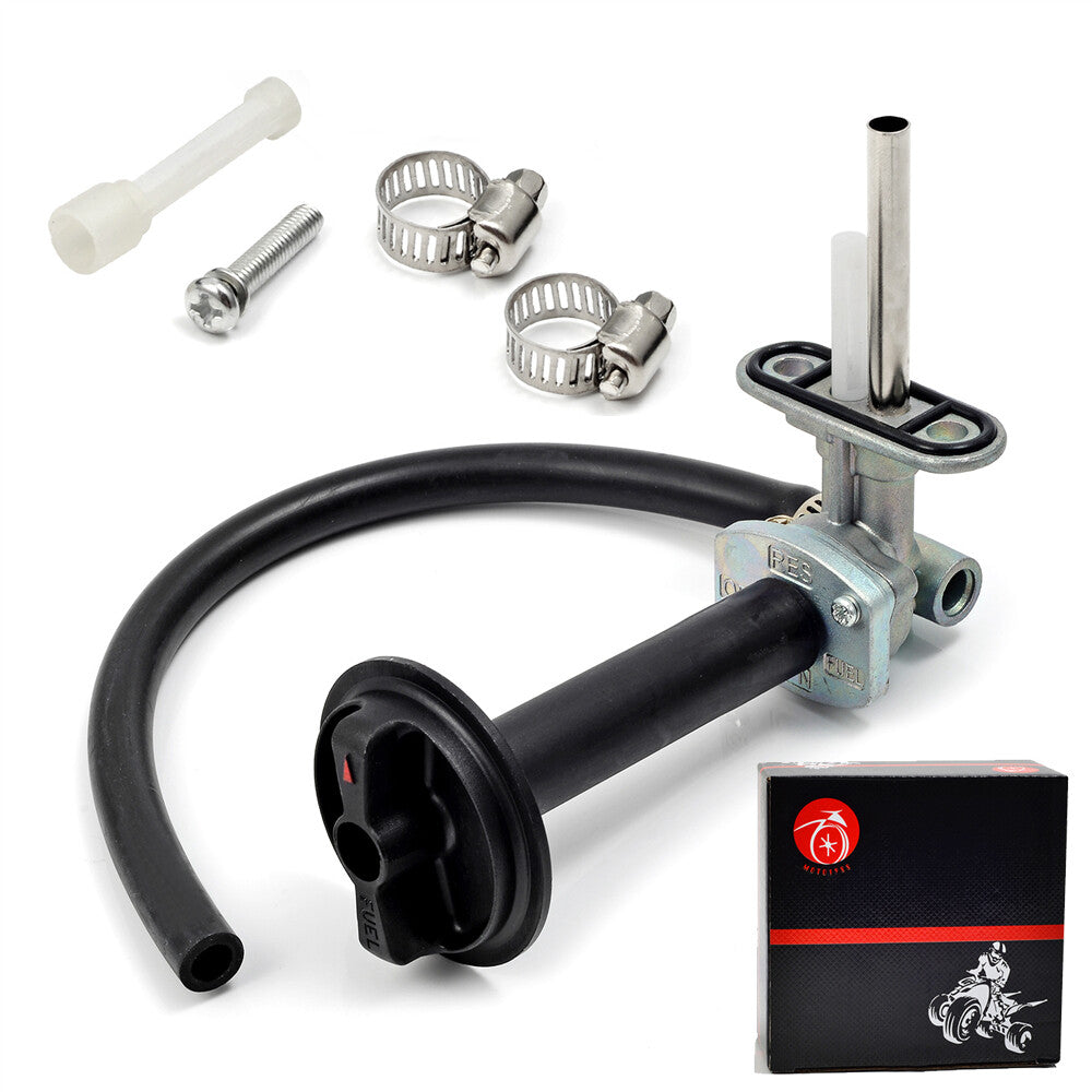 Petcock fuel valve + lever for Yamaha Kodiak 400, YFM400FA, YFM450FA 4x4 (2000-2006-)