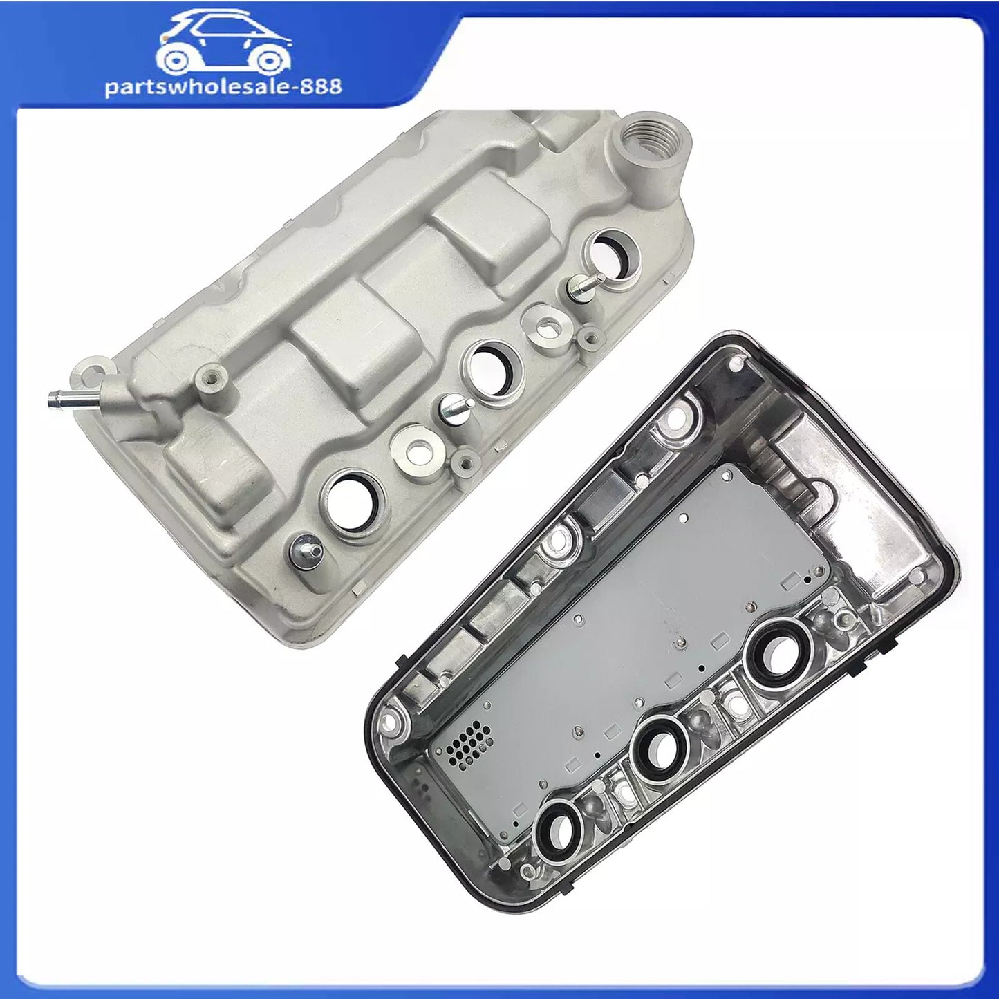 Front and rear engine valve covers are compatible with 2008-2012 for Honda Accord (Coupe  Sean) 3.5L.