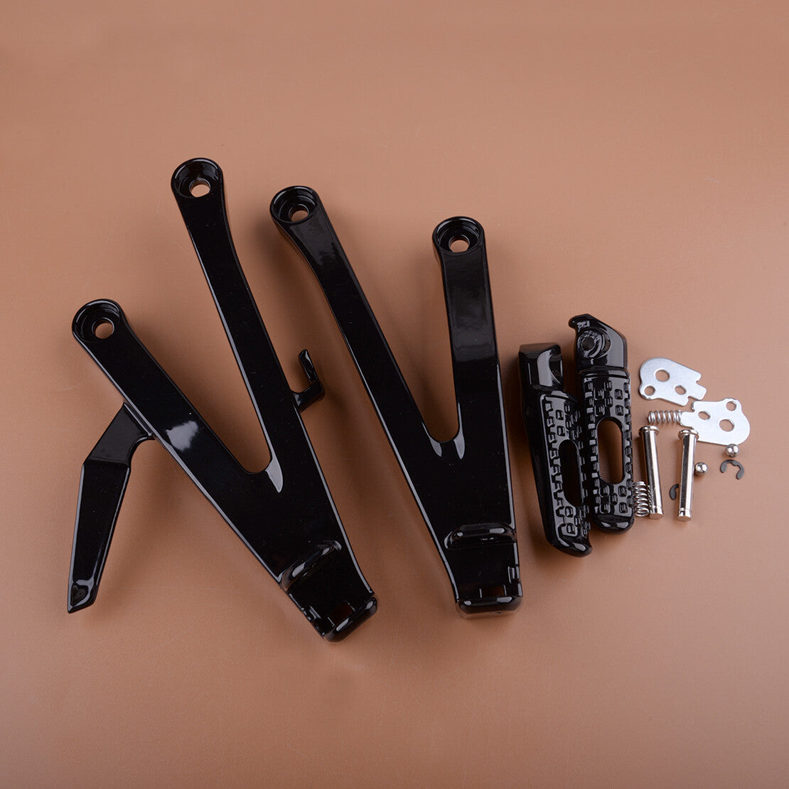 Rear Bracket Foot Pegs Footrest Set Fit for Honda CBR600RR 2007-2023 v