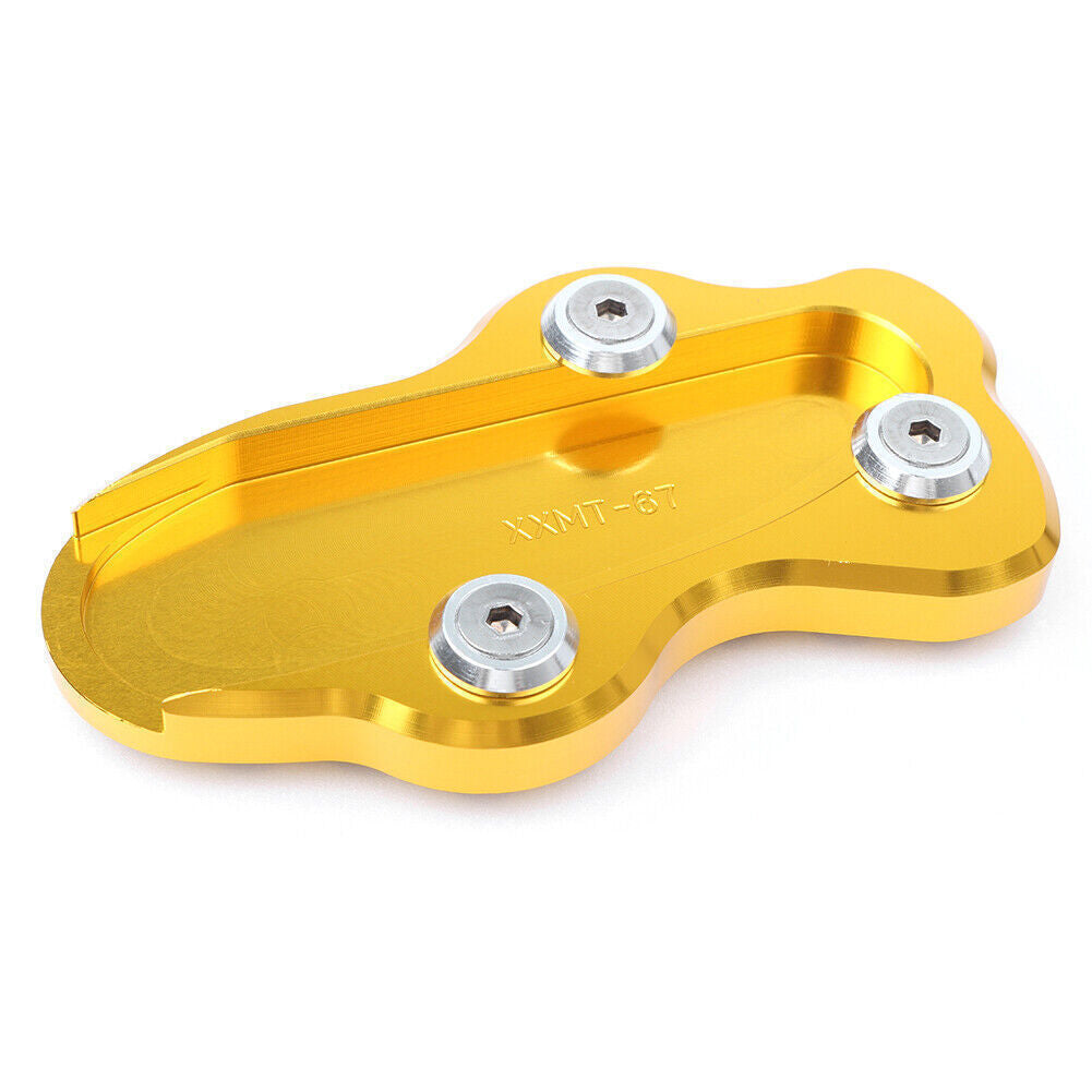 For 2006-16 for KAWASAKI Vulcan VN 900 Gold CNC Kickstand Extension Foot Plate Pad Q