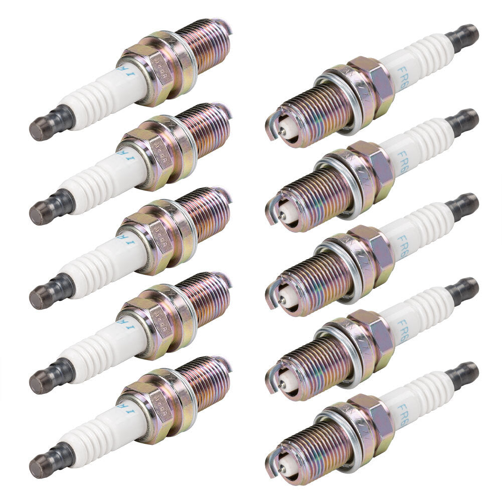 10Pcs Iridium Spark Plug for Mitsubishi Endeavor Galant Lancer FR6EI / MN163236 Q