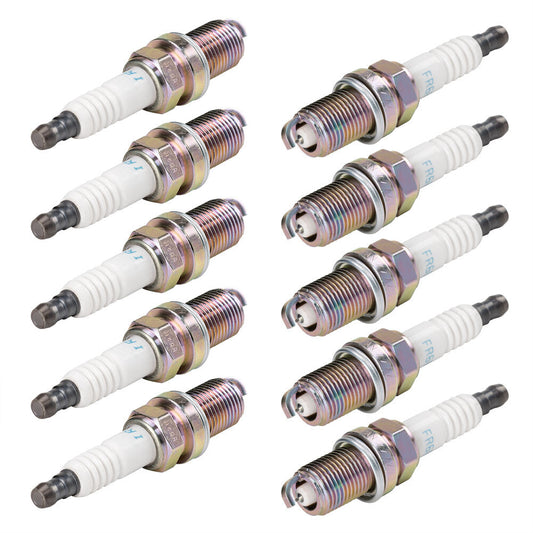 10Pcs Iridium Spark Plug for Mitsubishi Endeavor Galant Lancer FR6EI / MN163236 Q