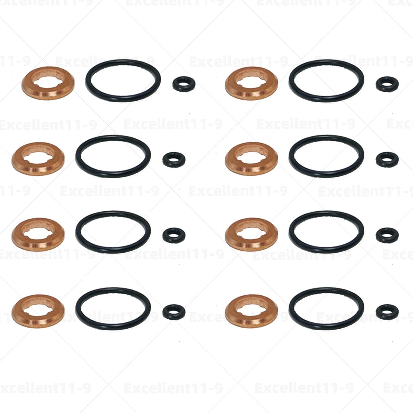 8-piece injector nozzle sealing gasket kit for Audi A4, Q5, and Touareg 059130519B- n