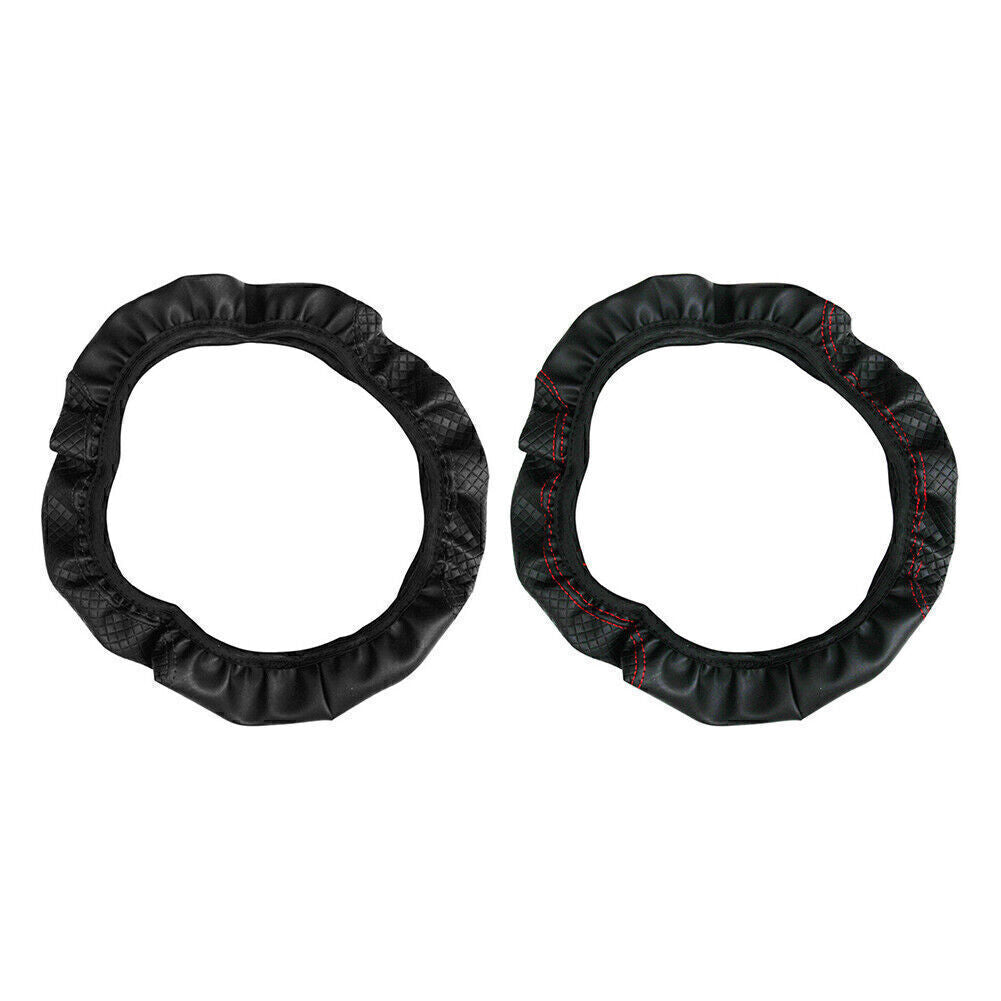Car Steering Wheel Cover For 15/37-38CM PU Leather Good Grip Accessories