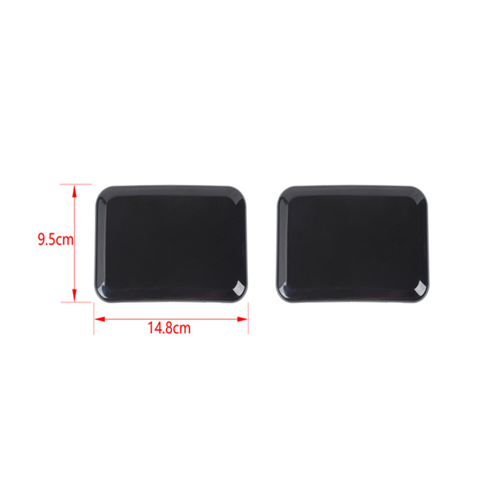Smoked Black Rear Bumper Fog Light Lamp Guard Cover for Jeep for Wrangler JK 2007-17