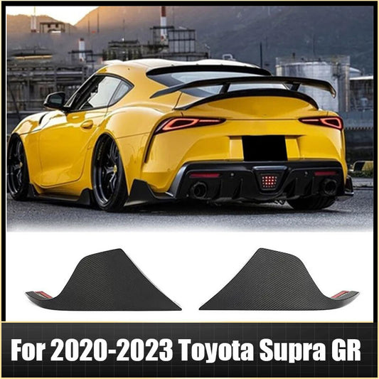 For 2020-24 for Toyota Supra A90 A91 Real Carbon Rear Bumper Side Corner Apron Spats
