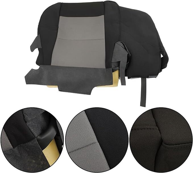 Replacement black/grey cloth for seat covers for 2003-2011 Ranger front drive vehicles. n
