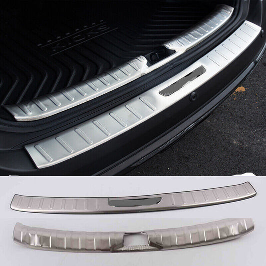 for Nissan Kicks 2017-20 Silver Rear Bumper Protector Sill plate cover Guard 2x