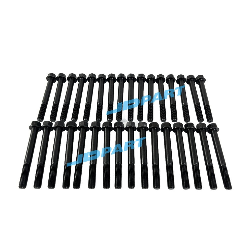 32-piece 1006-6 cylinder head bolts for Perkins diesel engine parts.