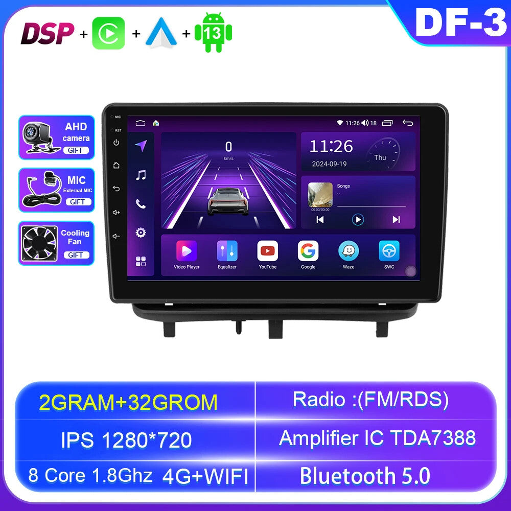 Android Auto Radio for Opel Corsa 2007-2012 Car Multimedia Player CarPlay Screen