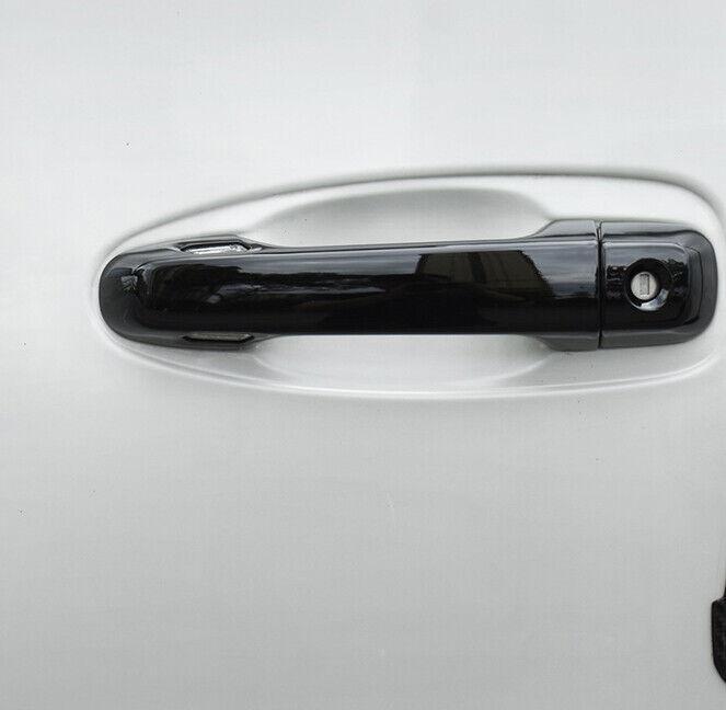 for Lexus GX460 2010-22 Glossy Black Side Door Handle Cover Trim W/ for Smart Hole