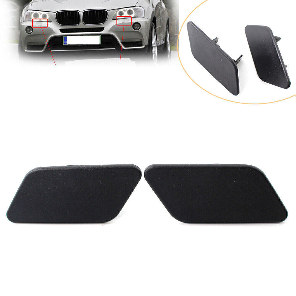 for BMW X3 F25 2010 -14 11 12 13 Bumper Headlight Headlamp Washer Cap Cover 2x