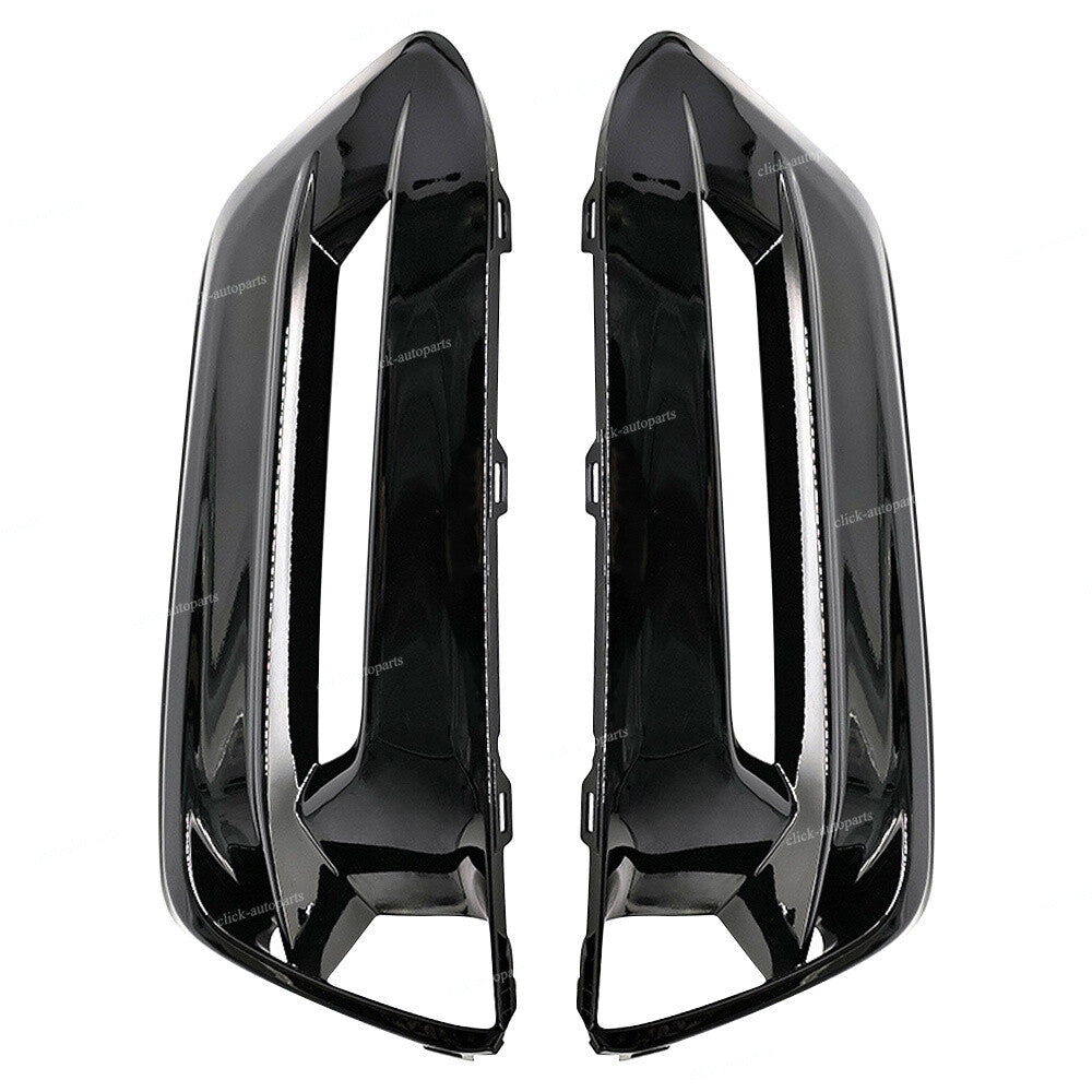 2pcs Bright black Bumper Bezels Fog Light Cover for Honda for Accord 2018-20 RH+LH Q