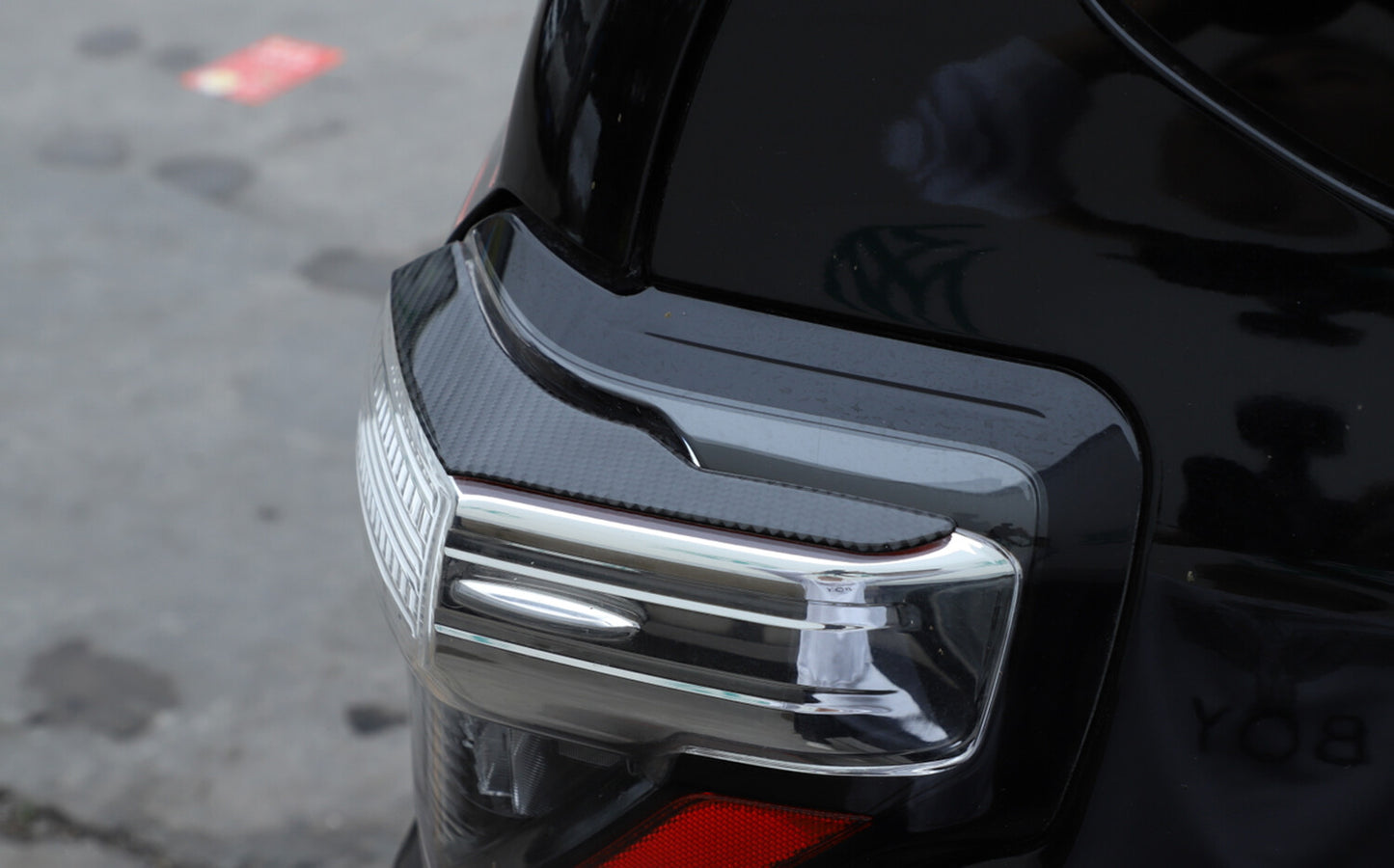 for Toyota 4Runner 10-20 Carbon Fiber Headlamp Taillight Eyebrow Stickers Decal