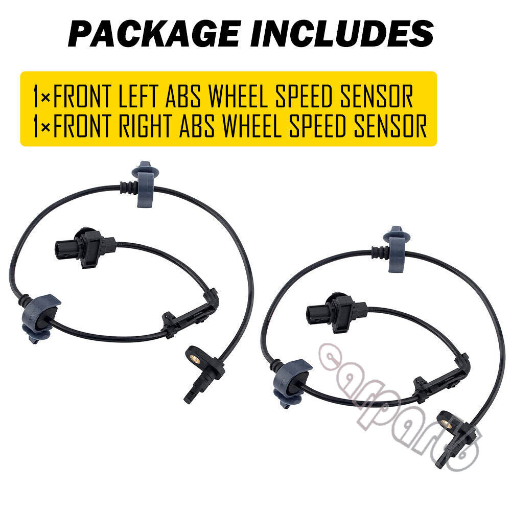A pair of front dual ABS wheel speed sensors for Honda for Civic LX DXc DX-G 1.8L 2006-2011