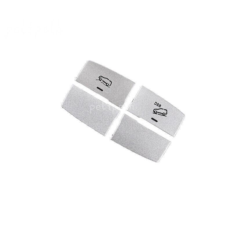 Silver Aluminum Suspension Adjustment Button Trim Fit for Benz GL ML 2012-2016