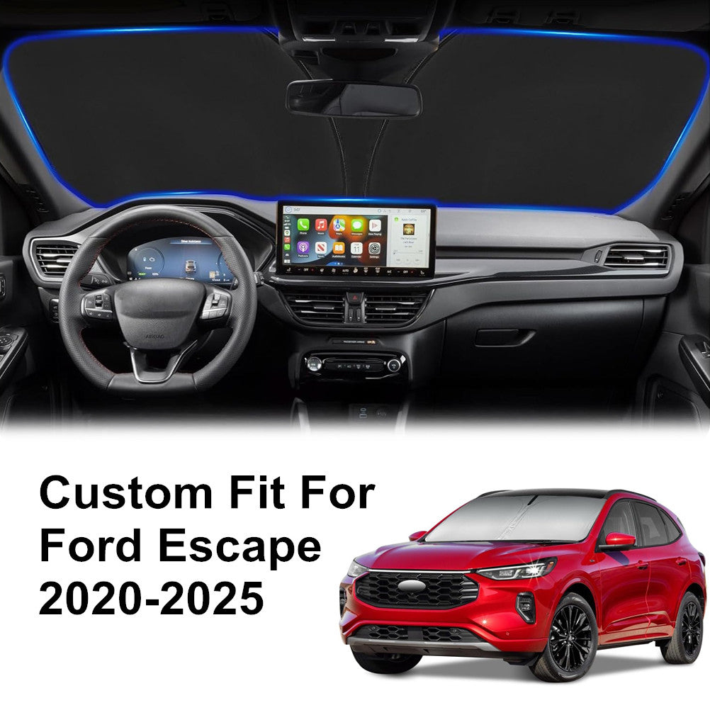 Custom Fit 2020-2025 for Ford Escape Car Front Windshield Sun Shade Reflective Cover