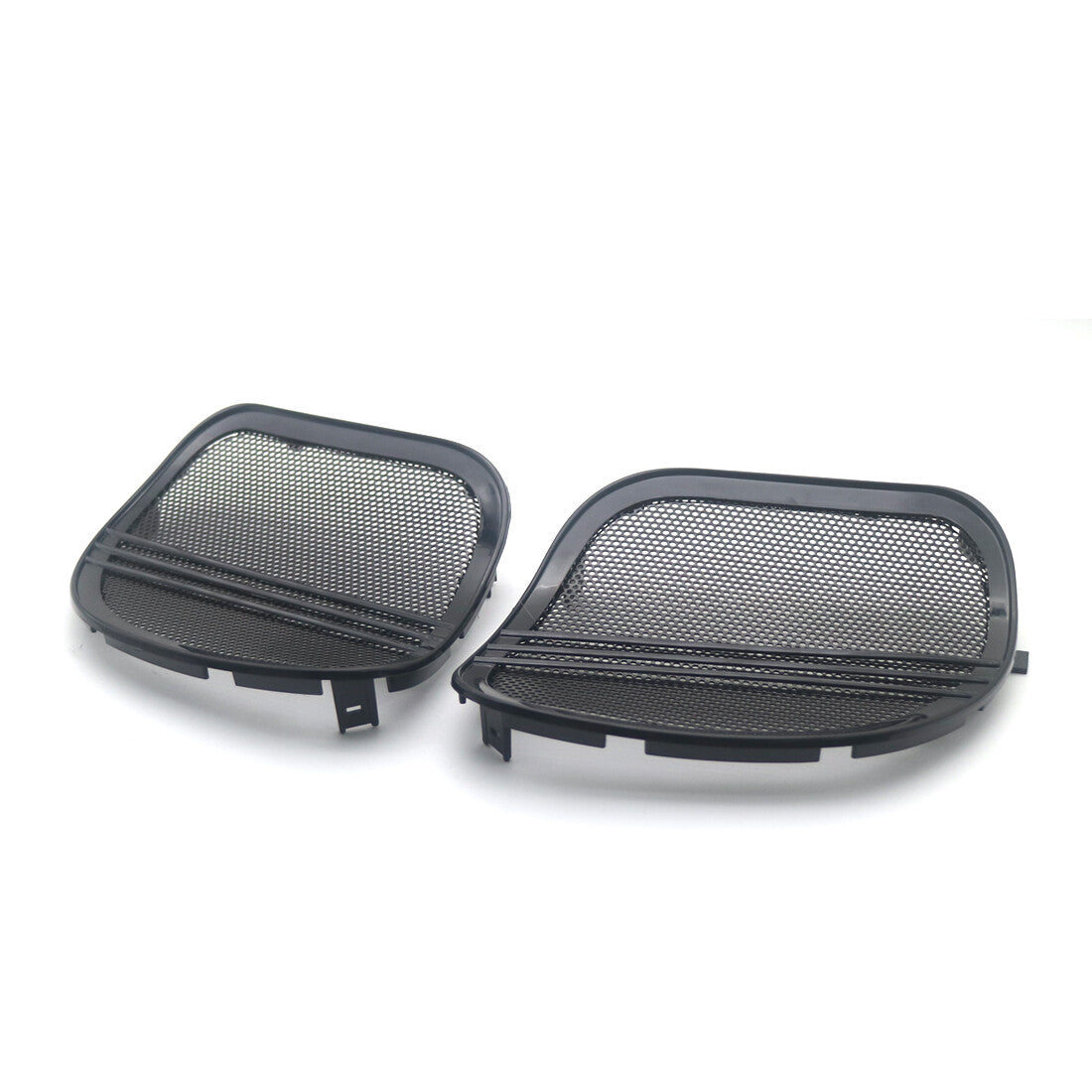 Motorcycle Black Tri-Line Speaker Grill Cover Trim for Harley Road Glide 15-18 Q