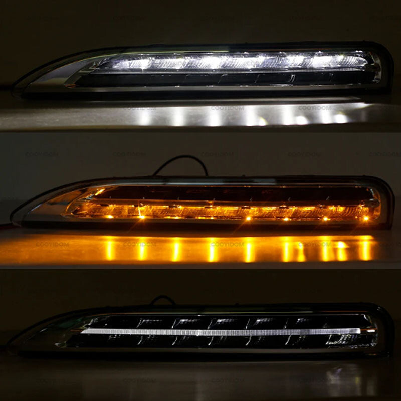 for Porsche for Cayenne 2011-2014 Front Bumper Daytime Run Light Lamp LED DRL Left