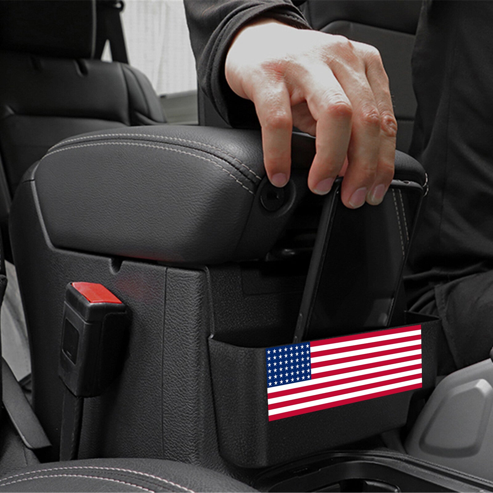 Front Center Console Armrest Storage Box for Jeep for Wrangler JL JT 2018-2022