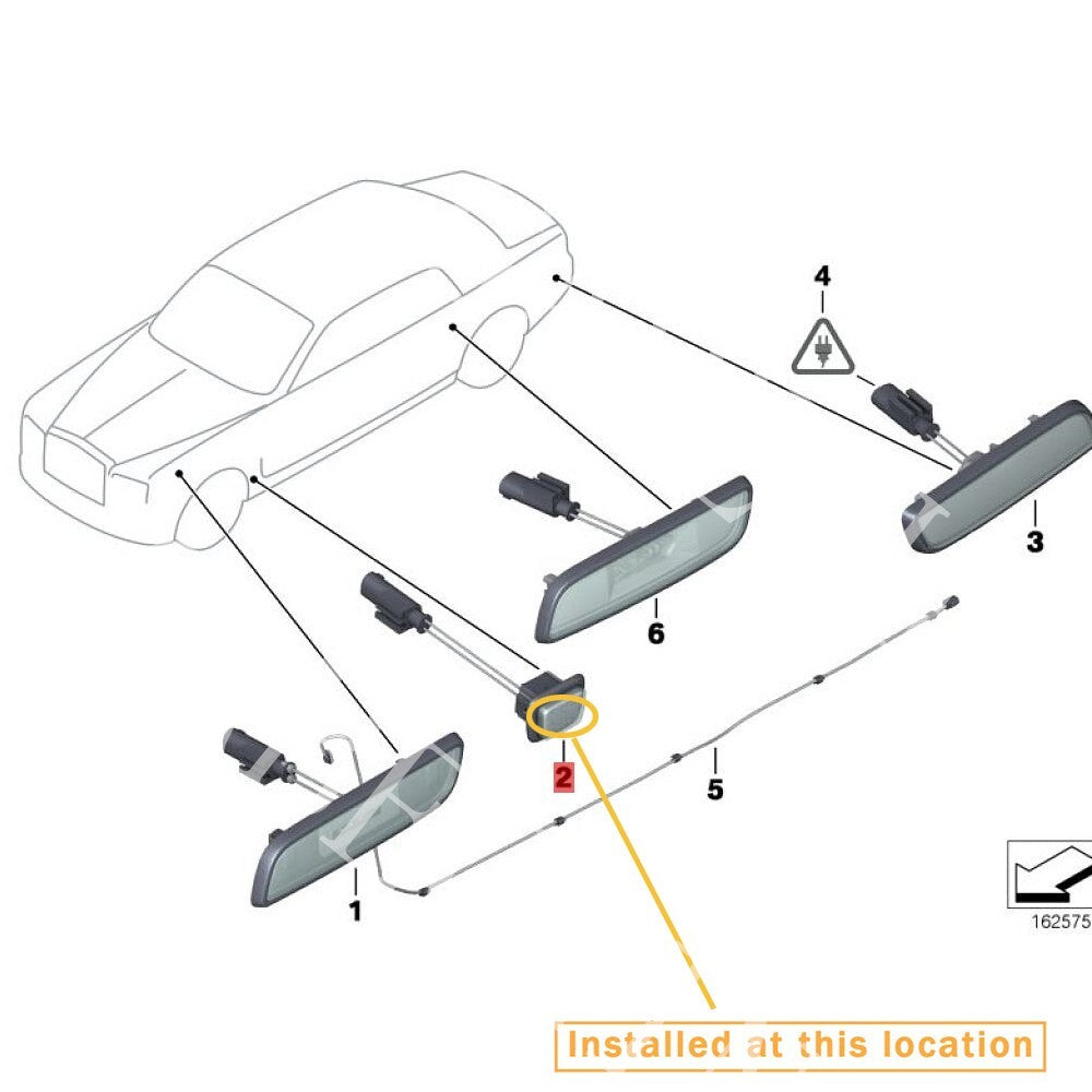 Suitable for Rolls-Royce for Phantom 13-17 fender light cover housing left. equipment manufacturer: 63130304315