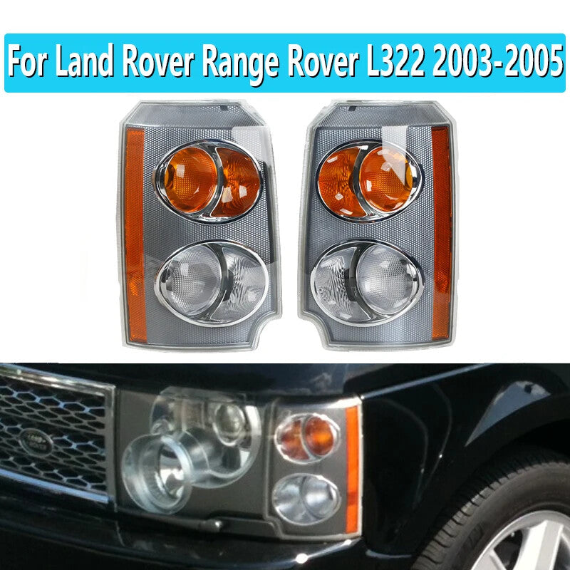 Pair for Land Rover for Range Rover L322 2003-2005 Front Indicator Parking
