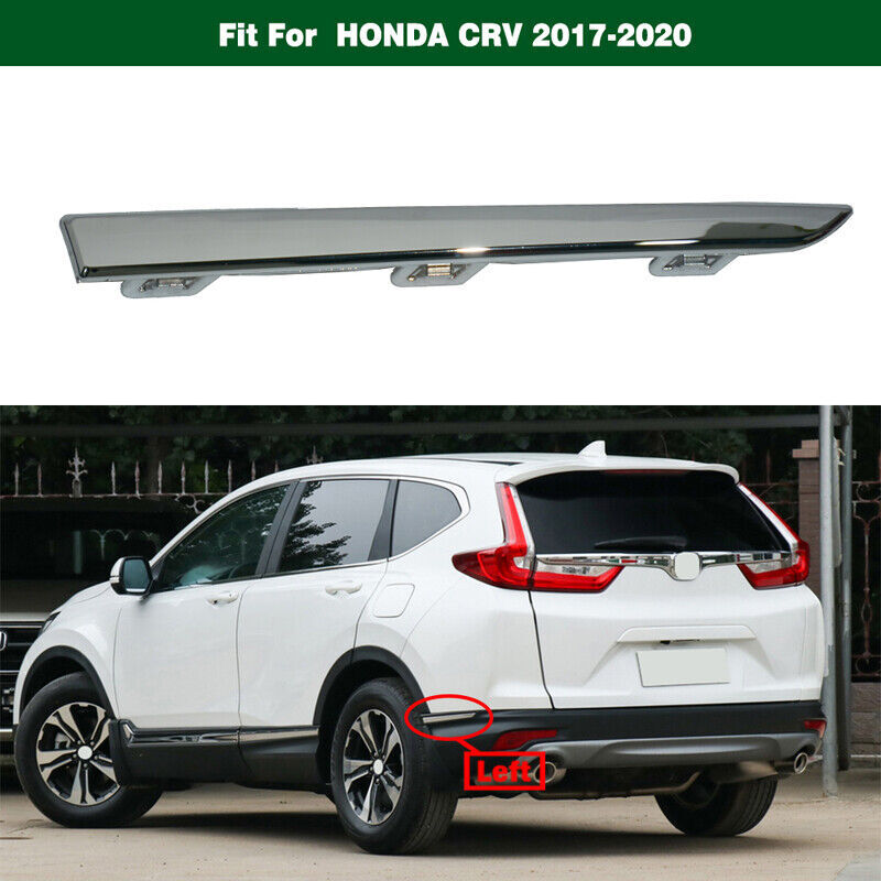 Left Side Rear Bumper Chrome Molding Cover Trim Fit for HONDA CRV 2017 2018-2020