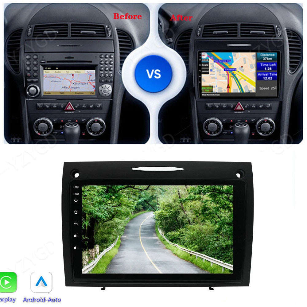 9 for Mercedes for Benz SLK-Class 2004-2010 Stereo Android 14 Carplay Car Radio GPS