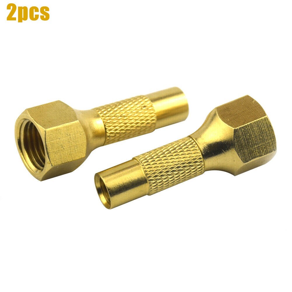Tire-Air Chucks Heavy Duty Screw On Inflator Gauge Compressor Twists Wheel Brass
