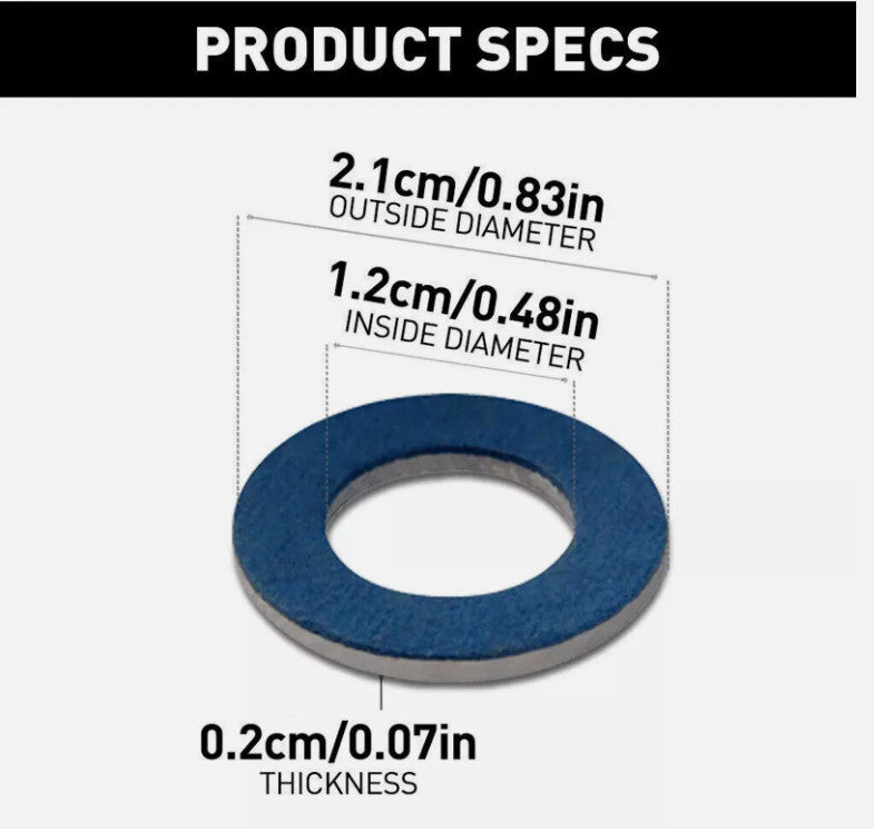 50x Fit for Toyota 9043012031 Oil Drain Pump Plug Gasket