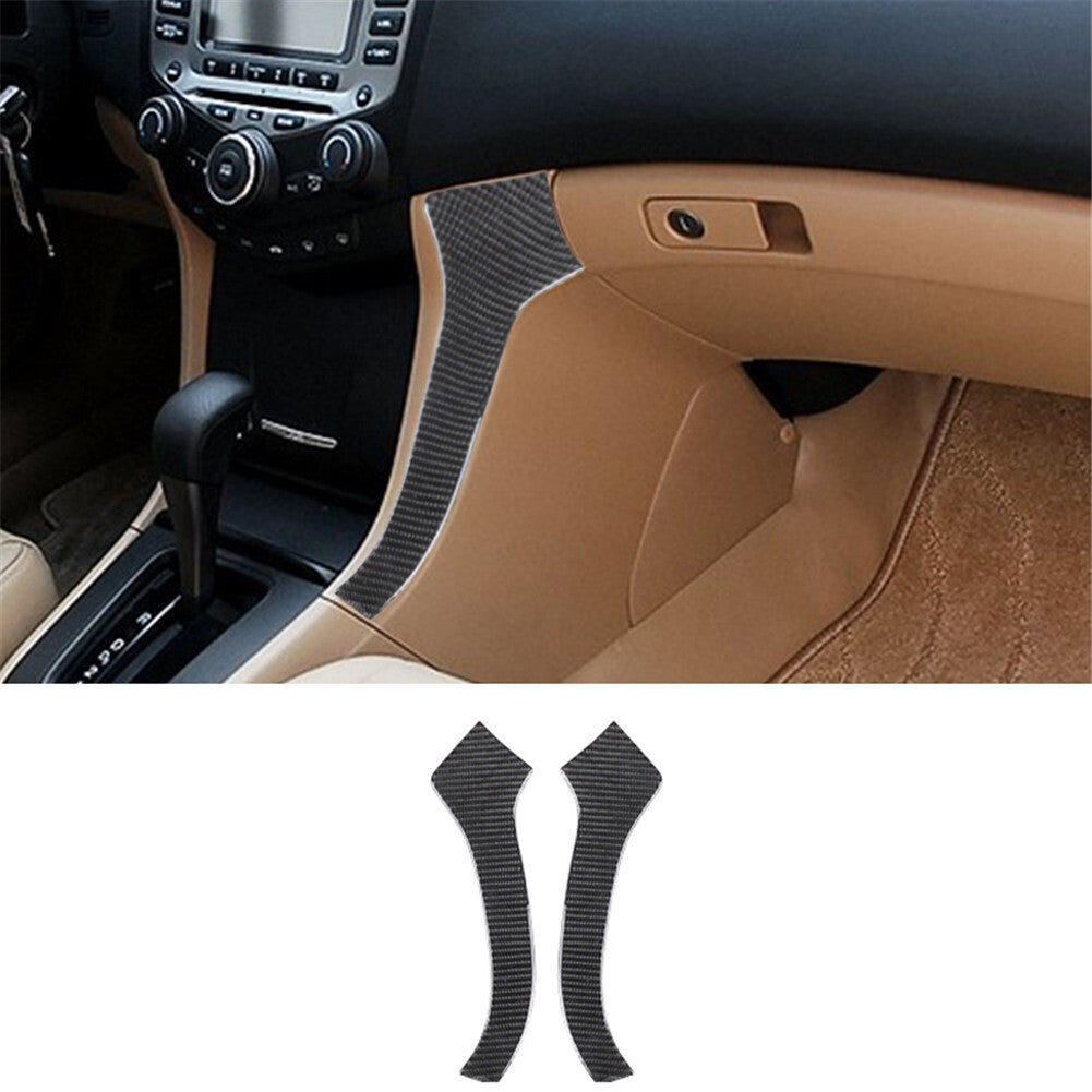 Red Carbon Fiber Central LCD Outer Frame Cover for Hyundai for Veloster JS 2019-2022 v