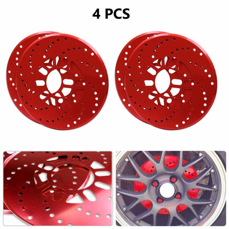 Car wheel brake disc cover decorative rotor cross-drill aluminum 7.4 cm / 2.9- n