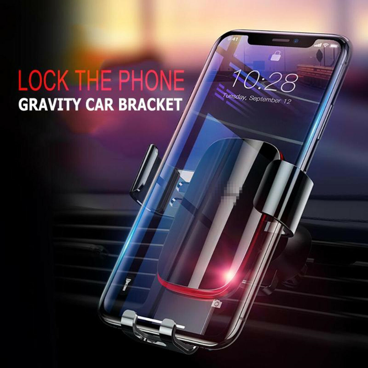 Gravity CD Slot Car Dash Mount Cell Phone Holder Cradle for Apple iPhone Samsung