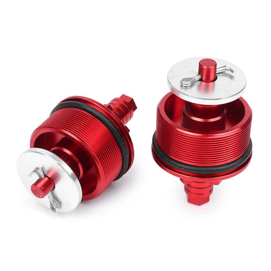 for Honda CB400 1992-1998 RED CNC Aluminum Preload Adjusters Fork Bolts Q