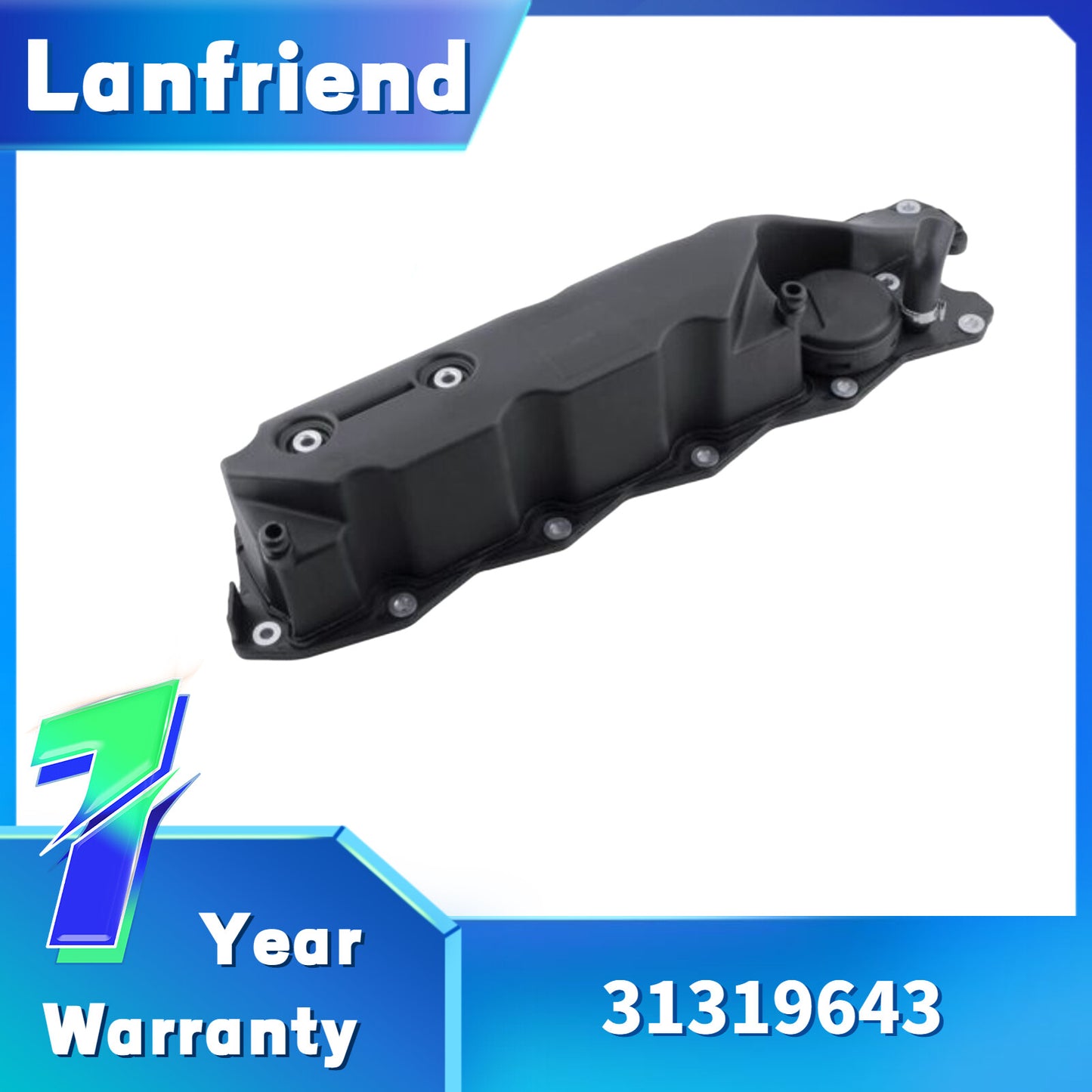 31319643 PCV Oil Trap Cover with CoverGasket Fit for Volvo XC60 XC70 XC90 3.2L