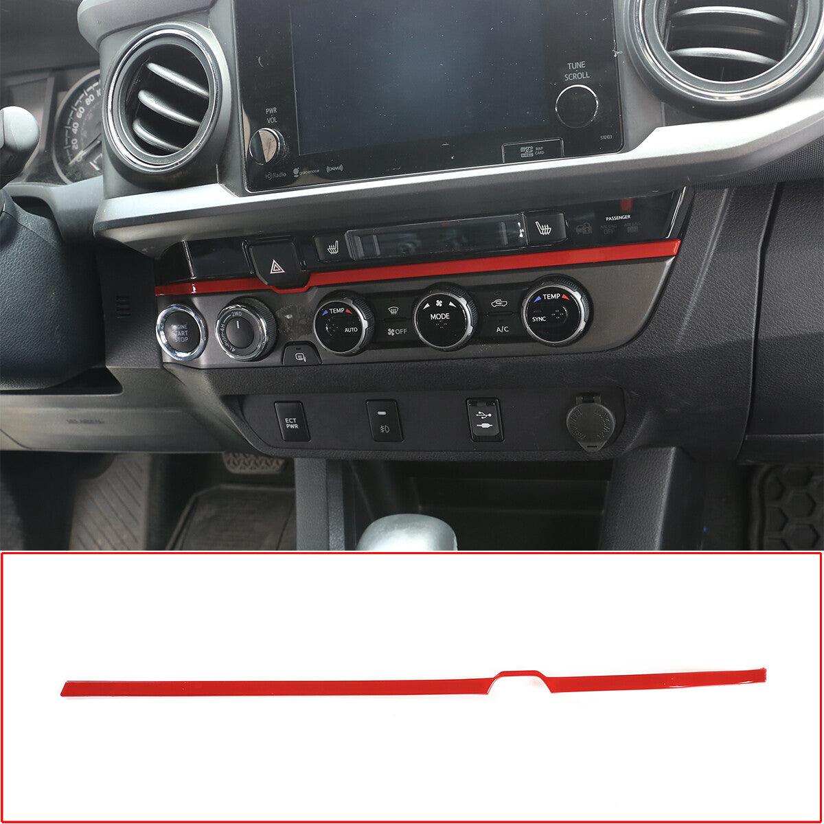 Carbon Fiber Car Circuit Panel Cover Trim For 2010-20 for 4Runner- v