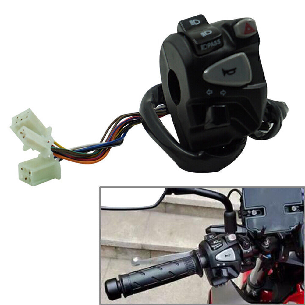 7/8 Handlebar Horn Turn Signal Low/High Beam Headlight Switch for Honda CBX600