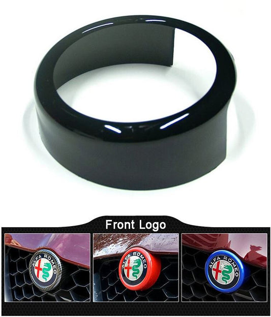 1 Piece Logo Badge Decal Quattro Side Fender Rear Badge Black Red for Audi - v