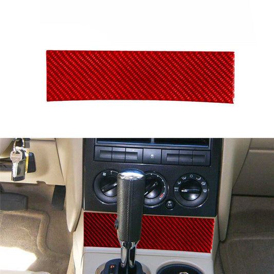 Air Conditioner Dashboard Trim Cover Carbon Fiber for VW for Passat 2006-2011 Red v
