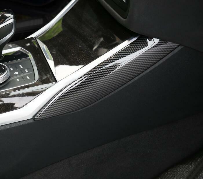 Carbon Fiber Console Gear Shift Both Side Trim 2X Car for BMW 3-Series G20 19-22