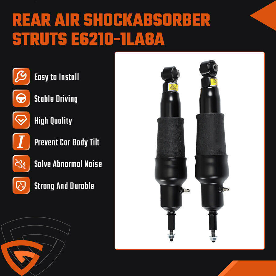Pair Rear Air Suspension Shock Struts for Nissan Armada 5.6L V8 KY