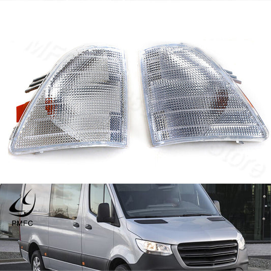 1 Pair Front Indicators Repeaters Corner Light for Mercedes-Benz Sprinter