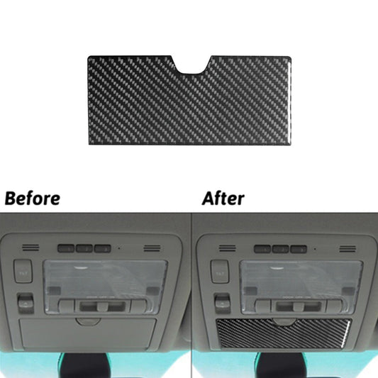 2Pcs Red Carbon Fiber Roof Reading lights Cover Trim For 2015-2021 for Hilux v