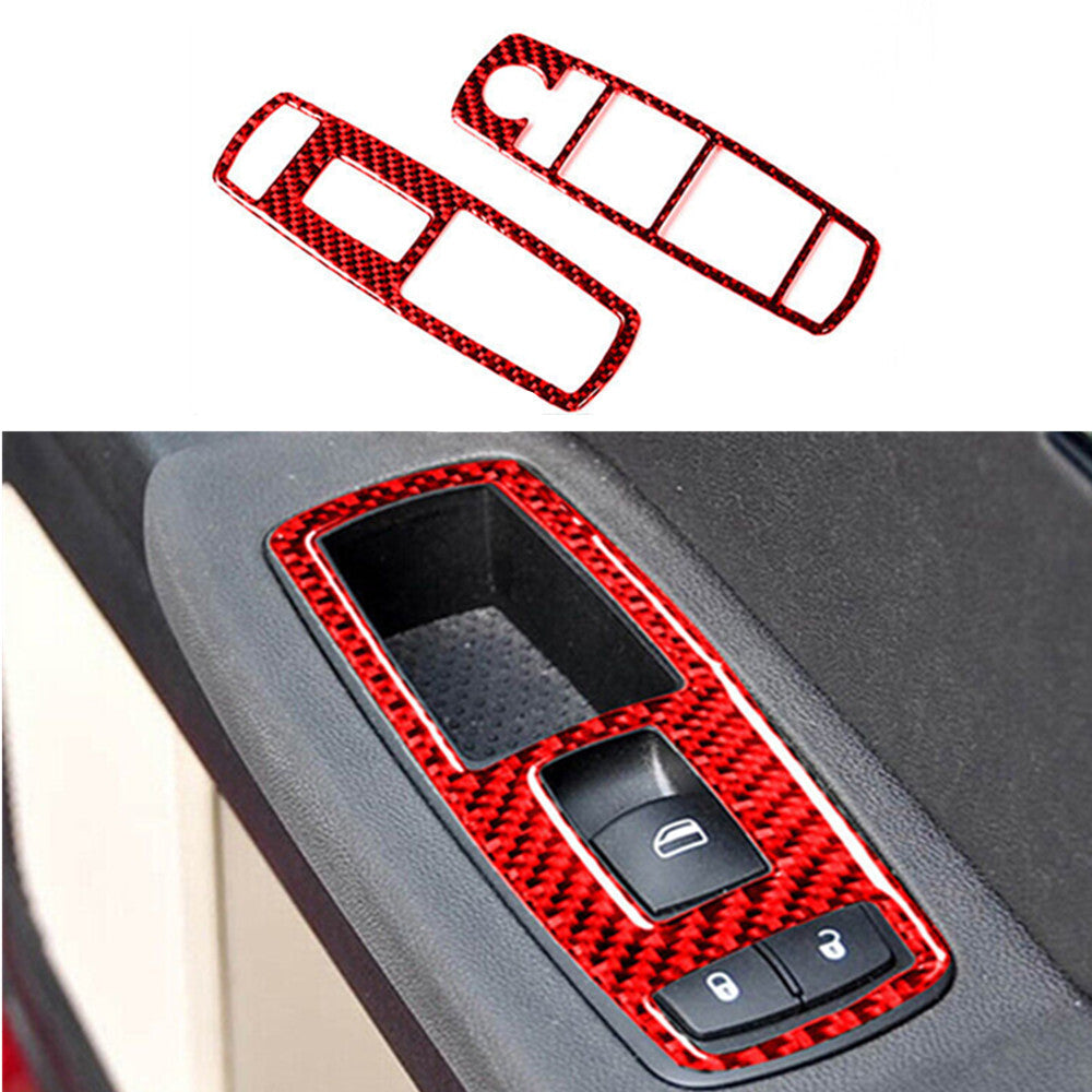 for Audi Q5 2018-2021 Carbon Fiber Interior Rear Trunk Hood Panel Cover Trim v