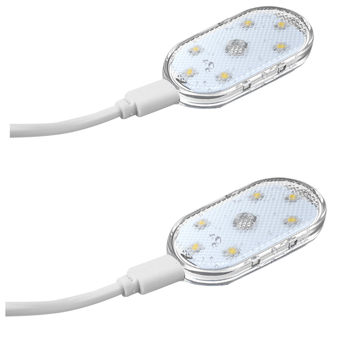 6LED Car Magnetic Attraction Light Touch Reading Lamp USB Charging Accessories