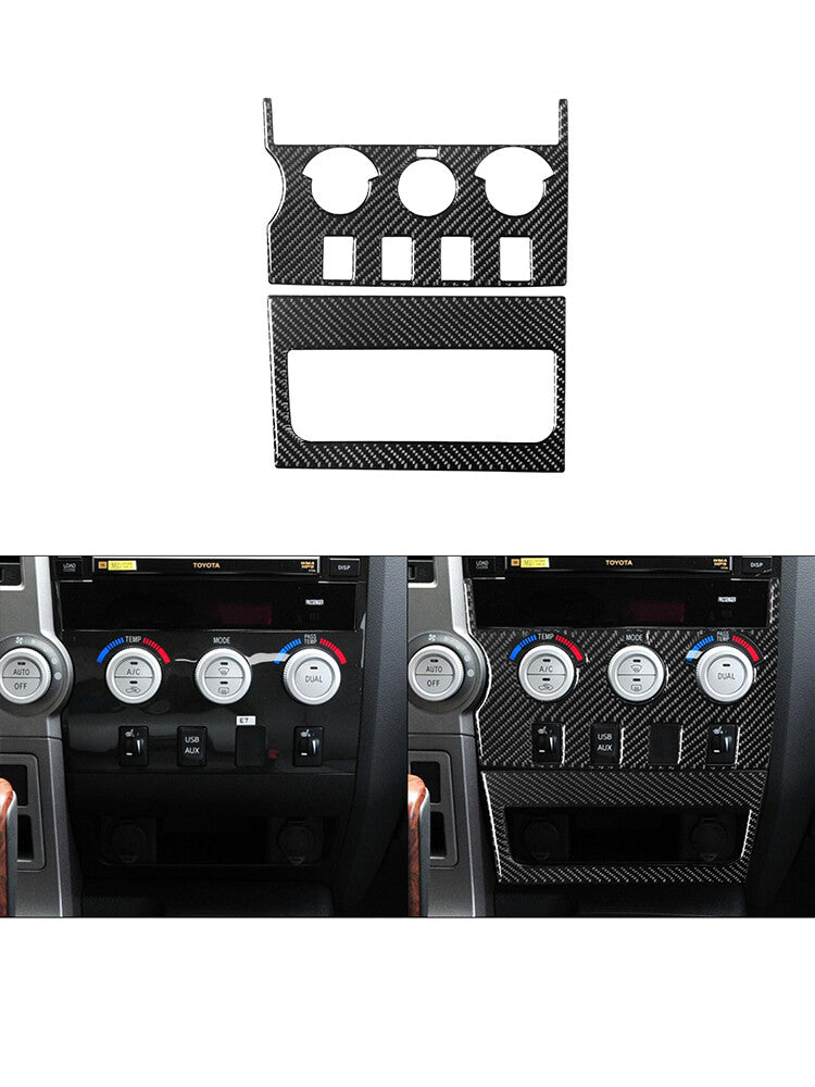 4Pcs Carbon Fiber Automatic Transmission Panel Trim for Honda CRV CR-V 2012-2016 v