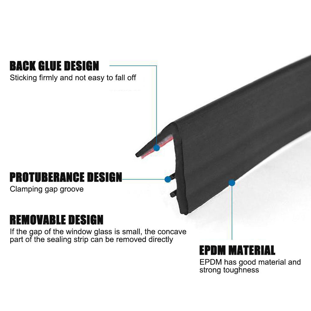 V-shaped door and window edge molding trim Weatherstrip rubber 2M- n