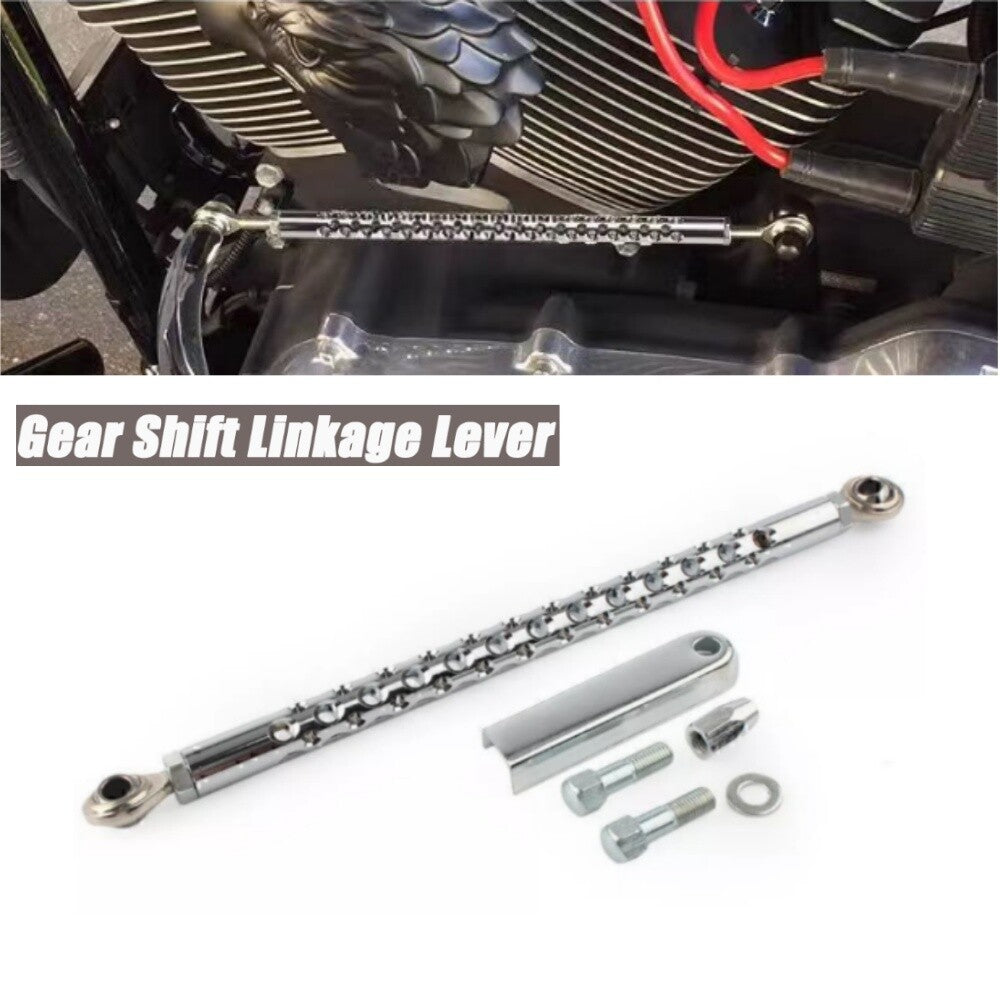 Chrome Motorcycle Gear Shift Linkage Shifter Lever Rod for Harley Electra Glide